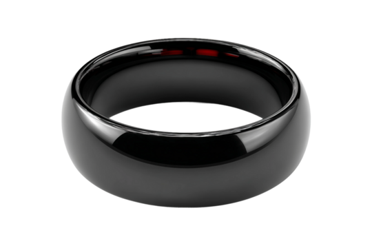 Connected Smart Ring for Steps, Calories, and Heart Rate isolated on transparent background