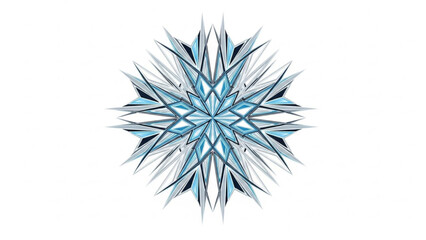 christmas snowflake on white background
