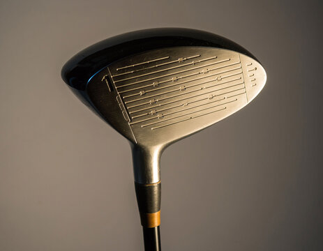 Golf club closeup. Iron driver for success, achievement and leisure activities. Represents precision, skill, focus. Suitable for sports, business lifestyle themes.