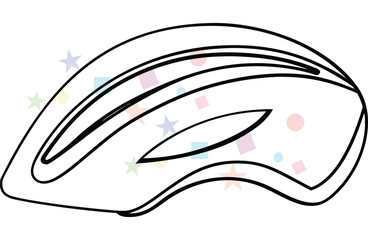 Cycling Helmet Outline