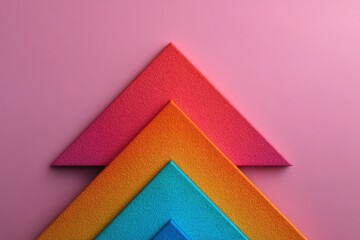 Subtle gradient plane tilted upward, motivation, positive direction