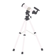 フラットイラスト　望遠鏡