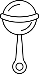 Clean Outline Baby Feeding Bottle Icon