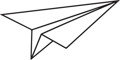 Paper Plane Outline Graphic Symbol