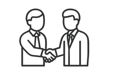 Business people shaking hands symbolizing agreement, deal, and successful partnership