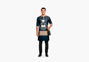 Man In Apron Mockup