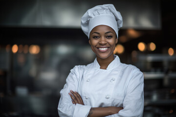 Confident Chef in Professional Kitchen