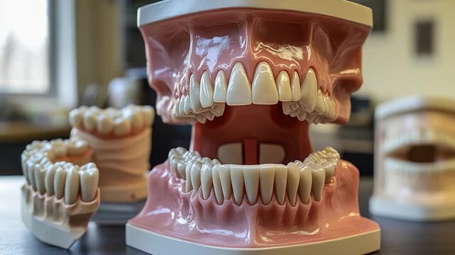 A close-up shot of a mouth showing gaps where teeth should be, suitable for use in s about oral health or dental care