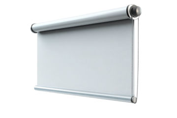 Remote and voice controlled blinds for convenience isolated on transparent background