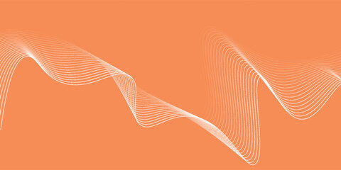 orange abstract background with curve line. Eps 10