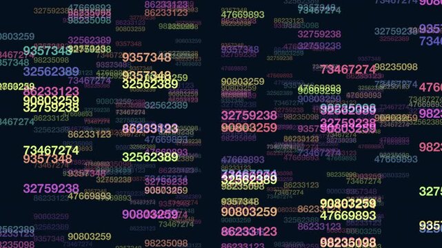 A grid filled with numbers and symbols forms a complex pattern on a black background. The arrangement hints at hidden meaning or order, challenging viewers to decipher its mysterious message