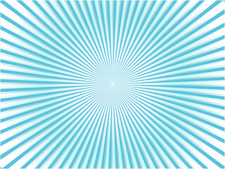 Light Blue Sunburst Background with Radiating Stripes