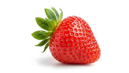 fresh ripe strawberry isolated on white background