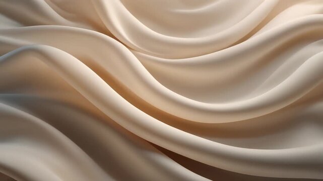 Soft, flowing fabric in neutral tones with gentle folds.