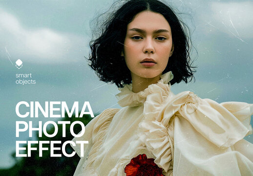 Cinematic Photo Effect Mockup