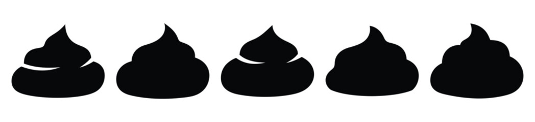 set of  wasabi dollop icon vector illustration isolated on white background