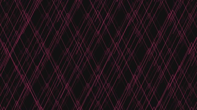 A striking black and red geometric design with thin red lines arranged diagonally to form a mesmerizing diamond pattern on a black backdrop, creating a visually appealing and dynamic composition