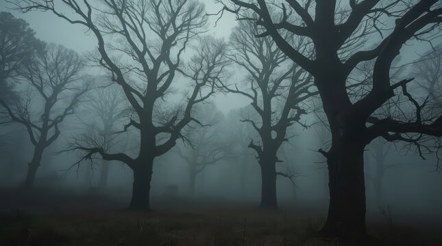 Dare to venture into the eerie embrace of the misty woods where secrets whisper on the chilling breeze tonight?