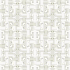 Seamless Interlocking Rounded Line Pattern