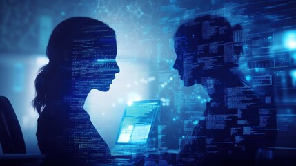 A Virtual Avatar Coworker Interacting With a Human Through Technology