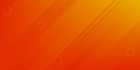 Minimal abstract orange gradient fluid background design with Halftone dots colorful. Future geometric patterns with line effect. Bright colors graphic creative concept.