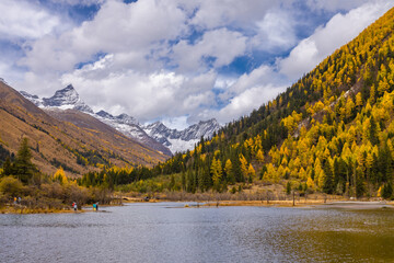 Siguniang Mountains (Four Girls Mountain) is a famous tourist attraction in Sichuan, China, It features mountains, pine forest streams and wild animals and has been certified as a 5A level 