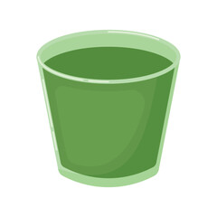 Japanse Matcha Drink and Beverage Drawing Cartoon Vector Illustration