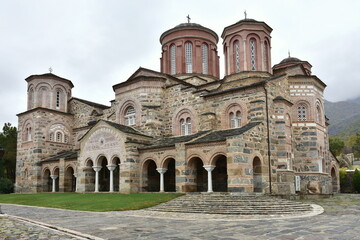 monastery in village Akritochori near village Sidirokastro in Greece