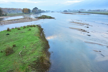 major tributary of lake Kerkini rive rStruma in nothern part of Greece