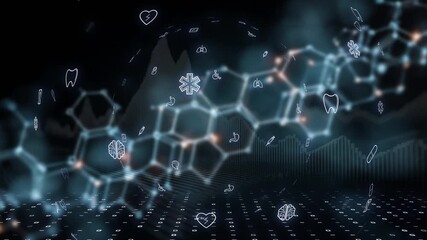 Fusion visual of future healthcare and digital networks - Powered by Adobe