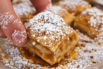 Zuckerfest / Eid Mubarak (Sommer/Frühling) - Fokus auf die Süßigkeiten und die Freude am Eid al-Fitr (Zuckerfest), das das Ende des Ramadan markiert