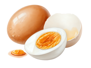 egg in a bowl ,isolated on transparent png