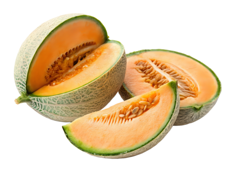 halved ,isolated on transparent png