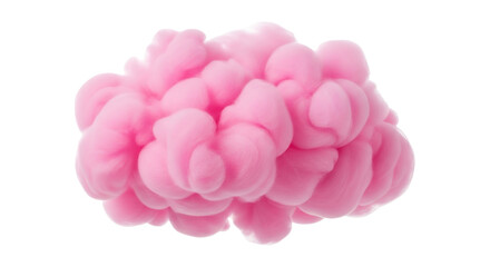 Soft pink cloud formation against a stark is visually striking on transparent background