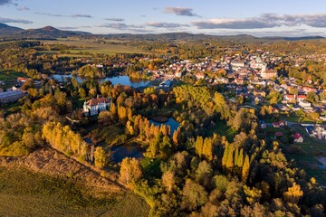 Wetlands near the village of jablonne v Podjestedi