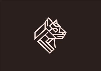 A clean leopard line art logo featuring smooth flowing strokes and expressive facial contours, symbolizing agility, confidence, and wild elegance with minimalist clarity