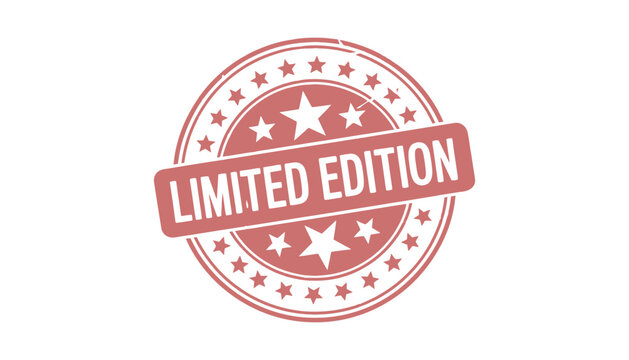Limited edition stamp vector graphic design element template