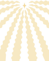 Single star shine Christmas background. Xmas starburst light. Vector illustration.