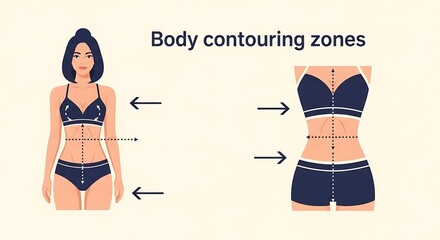Body Contouring Zones Diagram