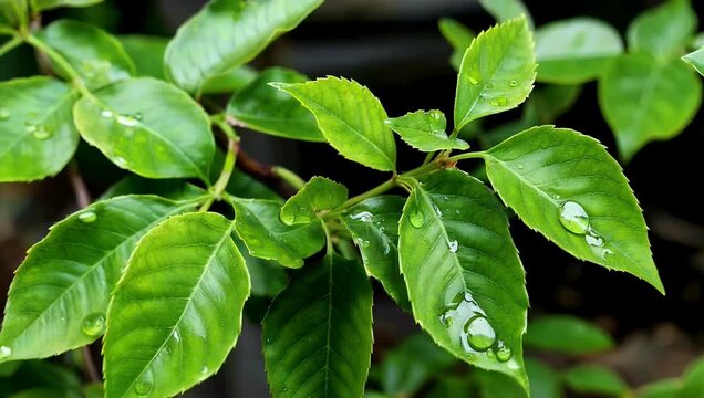 A high quality 4K close up showcases the vivid green color aromatic texture and culinary appeal of fresh curry leaves emphasizing their natural beauty and use in flavorful and healthy cooking