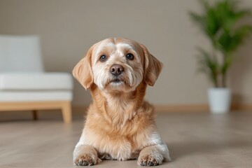 Dog brushing for clean healthy coat
