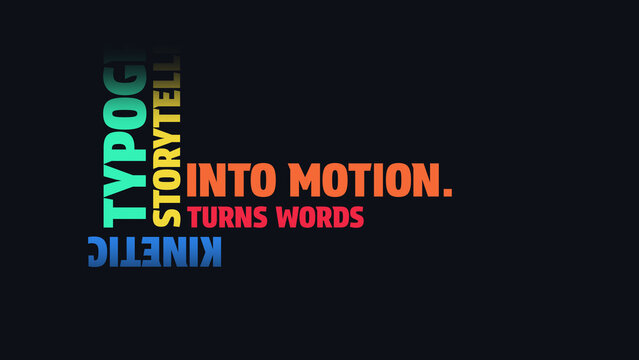 Colorful Kinetic Typography