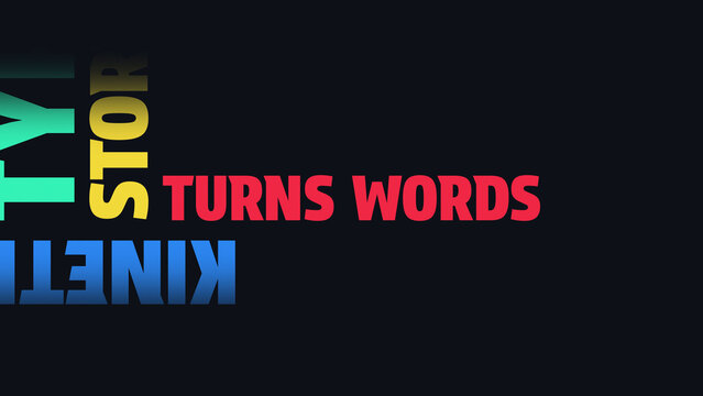 Colorful Kinetic Typography