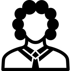 Arbitrator Glyph Icon – Dispute Resolution, Mediator & Legal Settlement Symbol