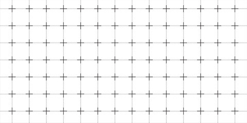 Abstract grid background with lines and dots. Black grid for motion graphic, VFX tracking markers and video effects. Vector