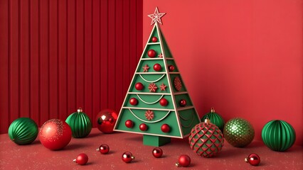  framing the central arrangement and enhancing the holiday theme.