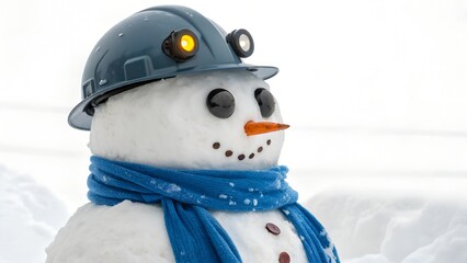  industrious snowman stands 