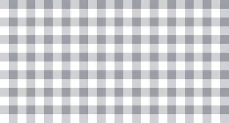 Grey white gingham seamless pattern. Retro plaid fabric pattern. Vintage fashion design seamless vector.
