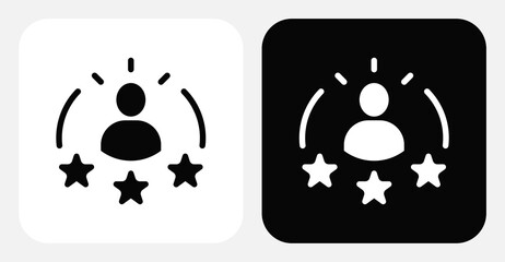 Customer Retention Dual Monochrome Icon Set