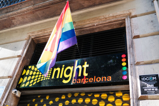 Barcelone, Espagne. The Night Barcelona, ​​un club de rencontres situ&eacute; dans le quartier de l'Eixample. Bar LGBTQ+.